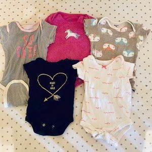Baby Girl One Pieces (0-9m)